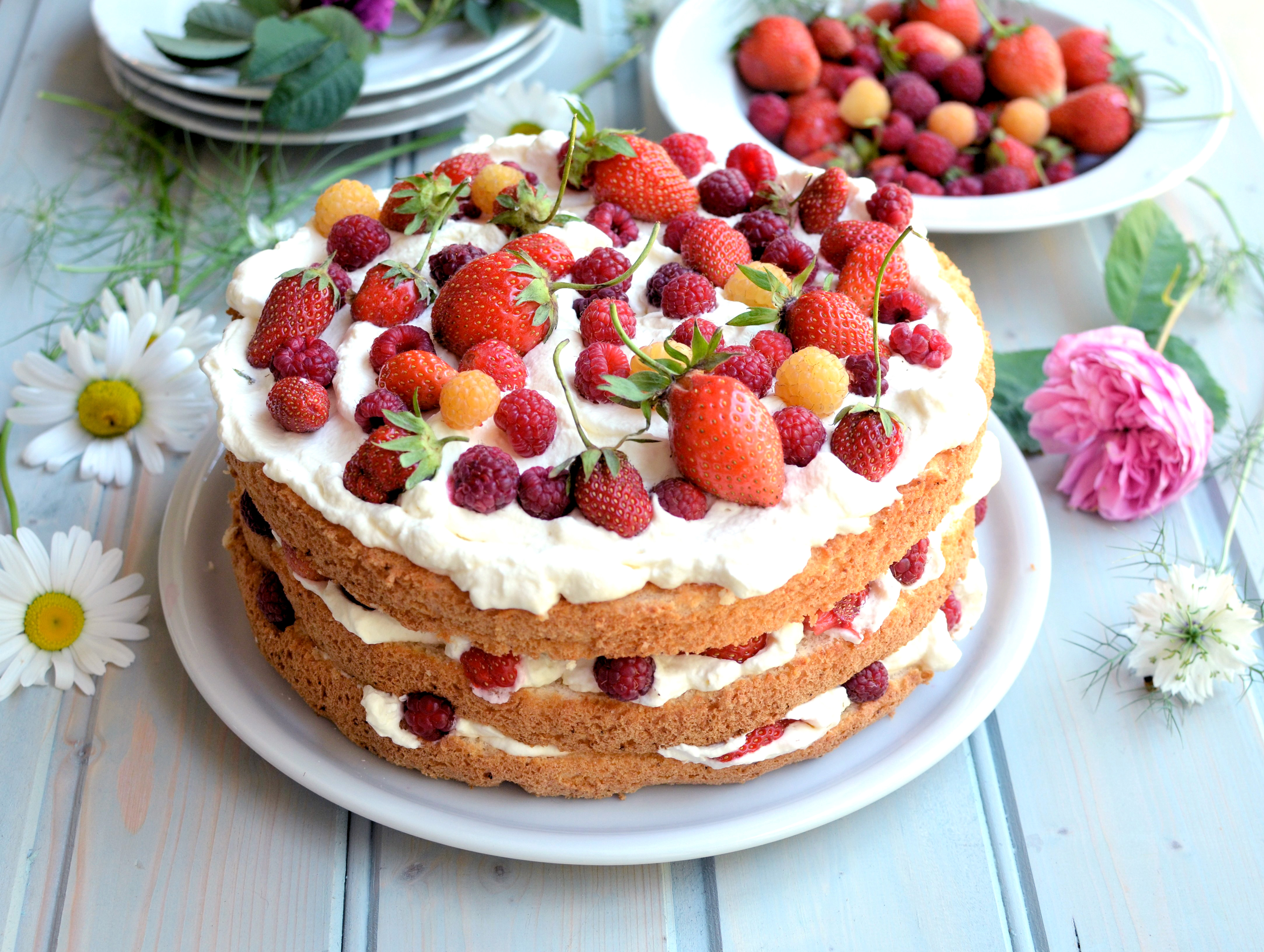 Swedish Midsummer Layer Cake Recipe Great British Chefs